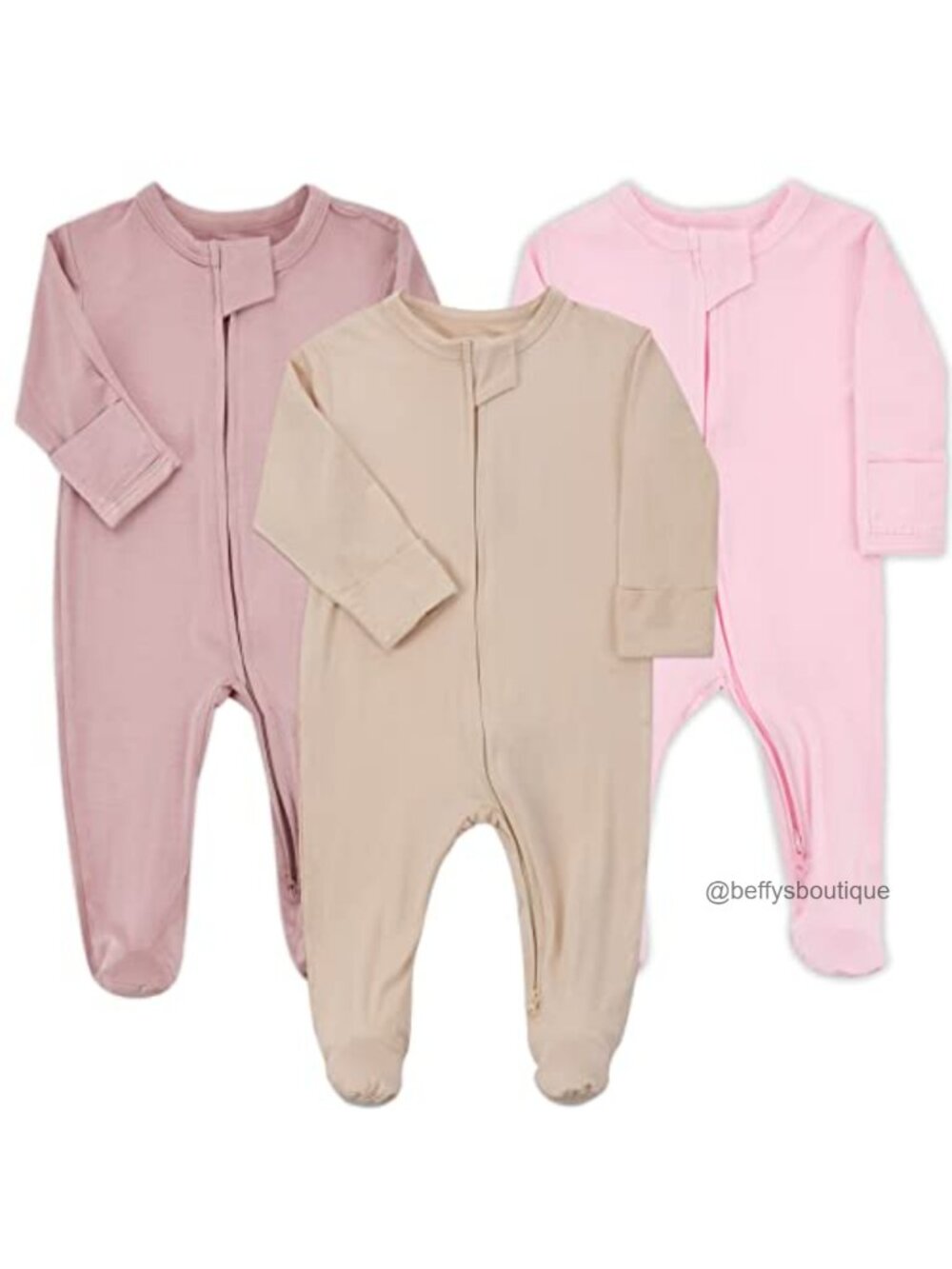 Baby Footed Pajamas 3-Pack Rayon of Bamboo Sleepwear